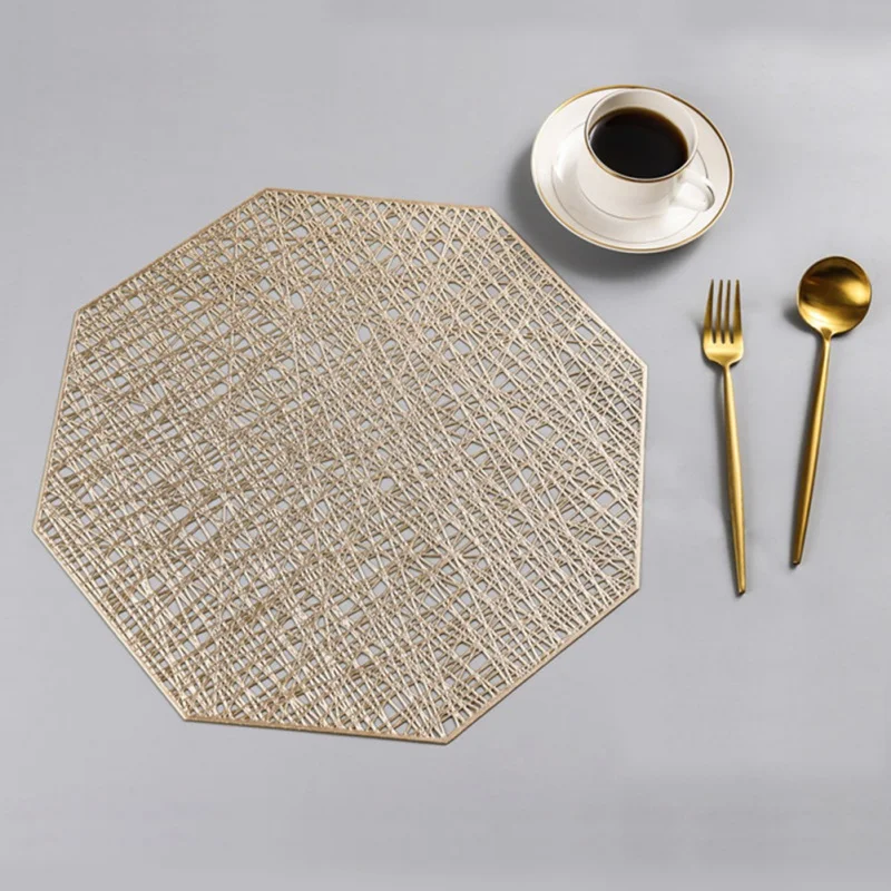 

Pastoral PVC Insulated Placemat Creative Hollow Placemat Household Table Decoration Simple Japanese Style Country Style