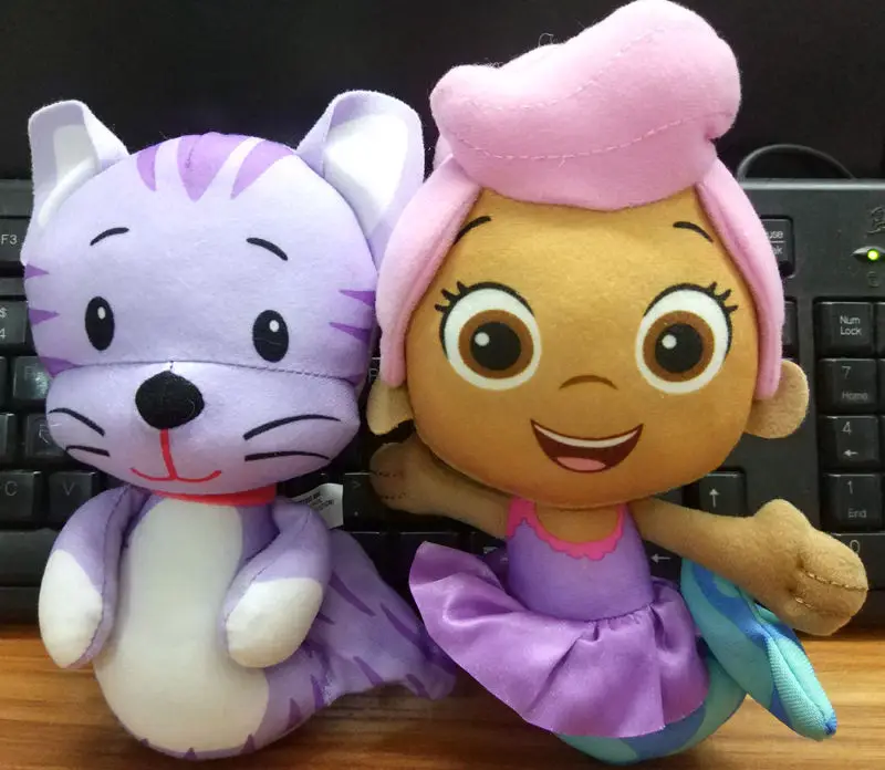 2pcs Bubble Guppies KITTY MOLLY 7.5"Plush Toy newin Movies & TV from