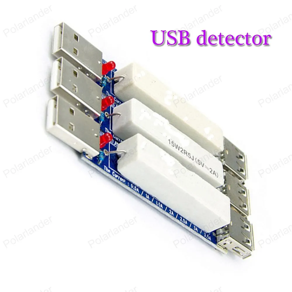 

2A current 5V USB LCD Current Voltage Charger Capacity meter tester voltage current mobile detector with 2A resistance