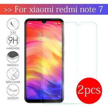 

2pcs Redmi note 7 tempered glass For xiaomi redmi note 7 protective glass xiomi xsiomi red mi not 7 note7 screen protector Film