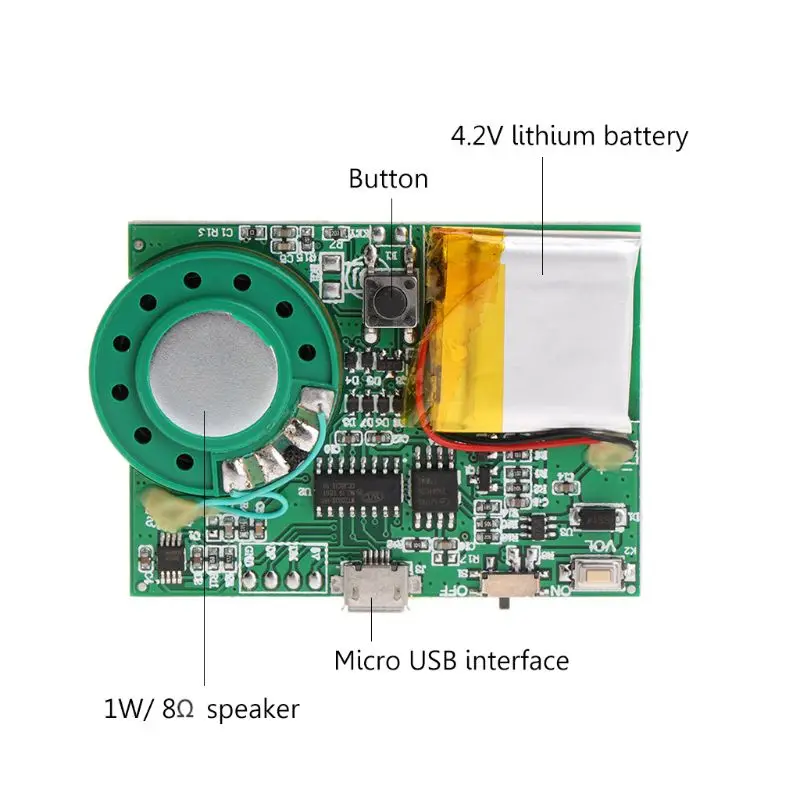 Светильник чувствительный ключ управление MP3 звук воспроизведение цепи модуль для поздравительной открытки с динамиком литиевая батарея USB скачать