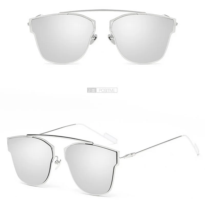 Jyдрагоценность тренд отражающие солнцезащитные очки оригинальные солнцезащитные очки Новые квадратные цветные солнечные очки - Цвет линз: Silver