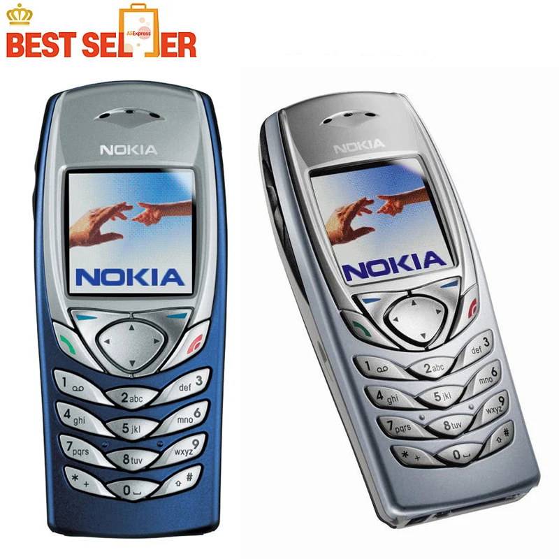 Оригинальный отремонтированный Nokia 6100 мобильный телефон разблокирован 2G GSM