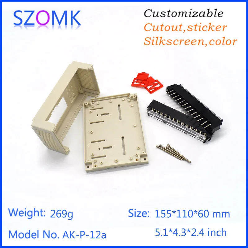 szomk plastic box for electronics project din rail enclosure with connectors terminal blocks electrical plastic outlet boxes control enclosure junction box (3).jpg