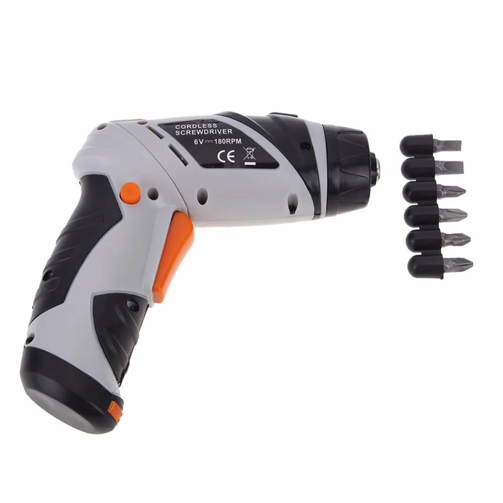6V Electric Screwdriver Driver Power Tools Dual Speed Cordless Drill Wireless Mini Electric Drill Battery Operated