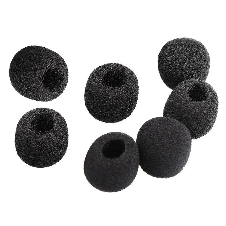 Small windproof foam protectors for microphone Lavalier for headphones, 15 pieces lavalier microphone