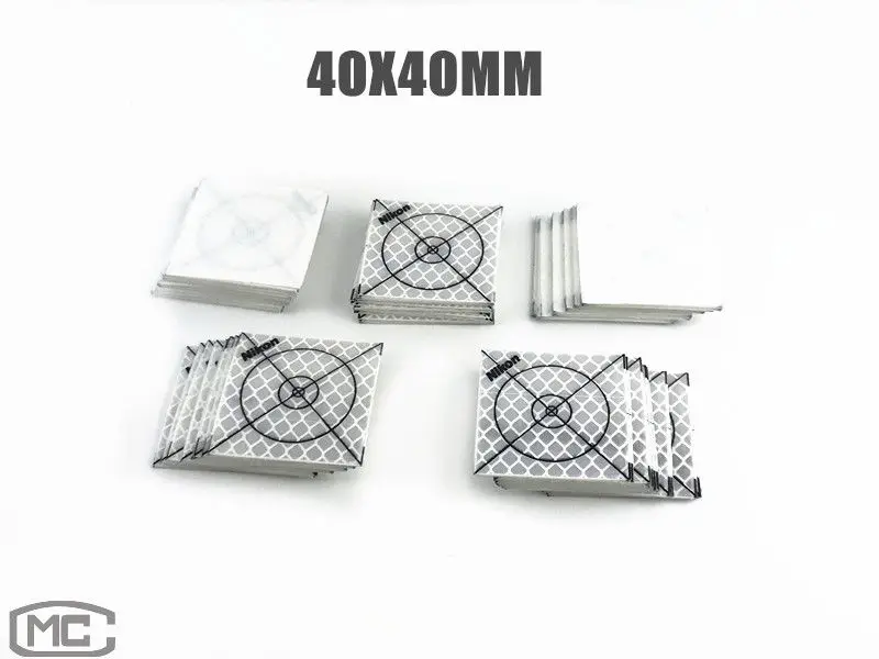

100PCS REFLECTOR SHEET 40X40MM REFLECTIVE TARGET FOR TOTAL STATION