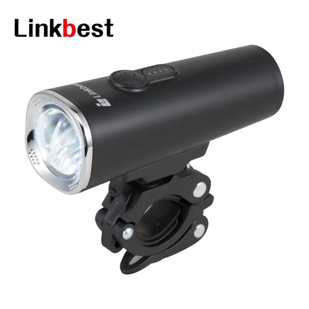 Excellent Linkbest 600 Lumen USB Rechargeable LED Bike Light with ECO-Reflex Optics -IPX5 Waterproof- Near Range Beam Fits ALL BIKES 0