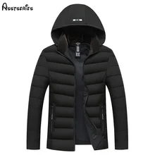 Новая модная парка для отца, одежда для мужчин, толстая хлопковая стеганая куртка, мужское зимнее теплое пальто D85