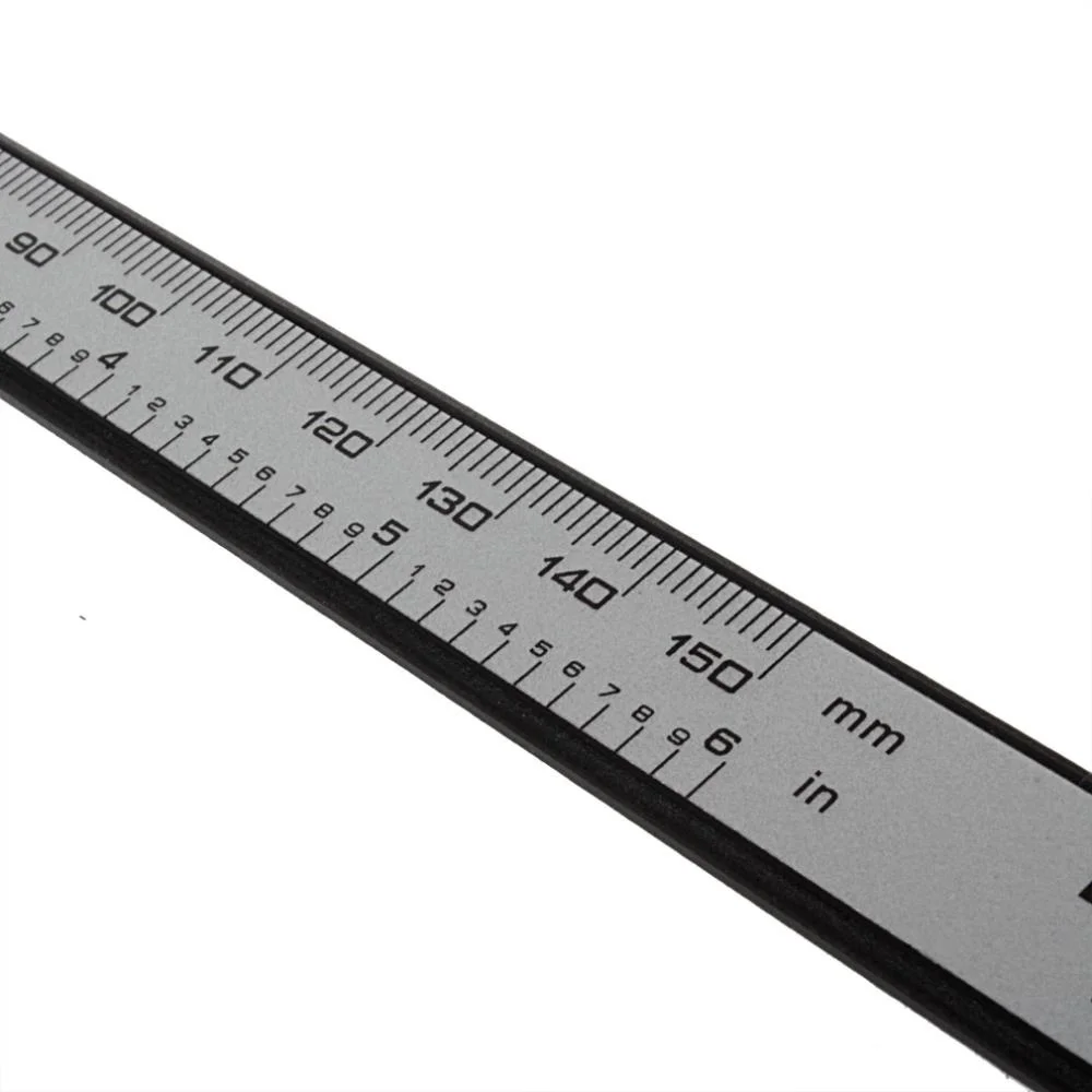 Urijk 1 шт. 6-дюймовый 150 мм 0,1 мм Цифровой Штангенциркуль с нониусом из нержавеющей Нержавеющая сталь металлический штангенциркуль электронный манометр микрометр измерительный инструмент
