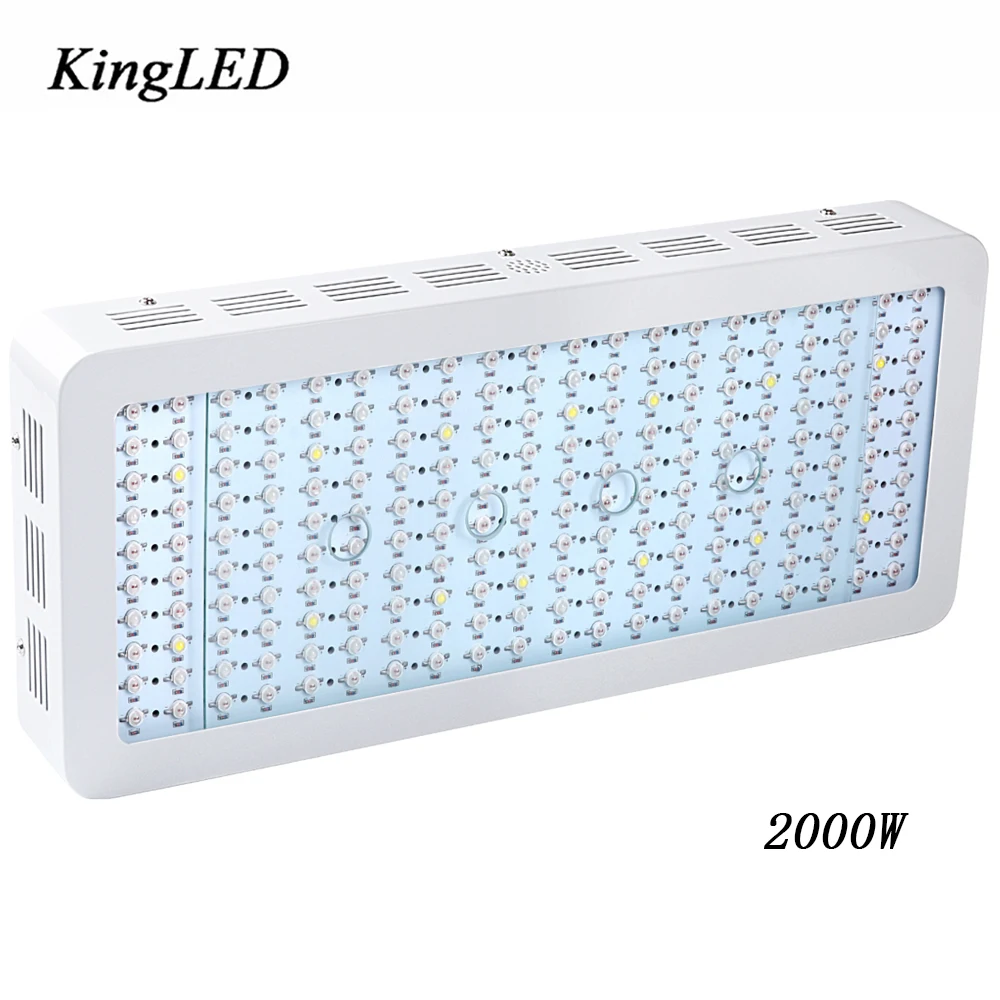 

Double Chips 2000W LED Grow Light Full Spectrum Powerful LED Grow Light for Indoor Grow Tent Aquarium Grow Lightning Plant