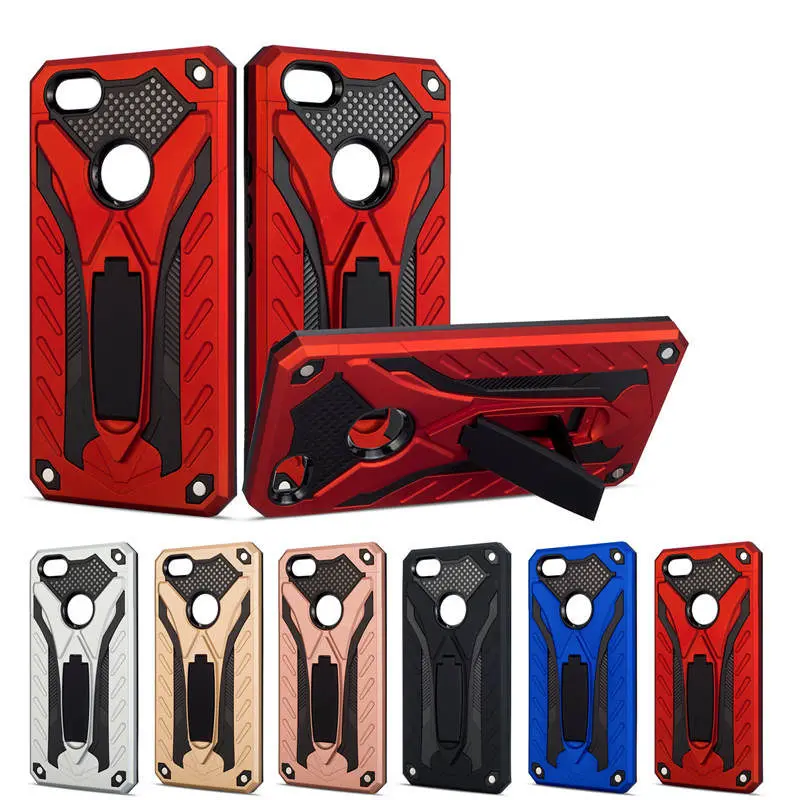 

For Vivo V9 / Y85 Mobile Case Luxury Armor Shockproof Full Protective Cover For Vivo Y81 Shell Kickstand Hard Accessories Coque