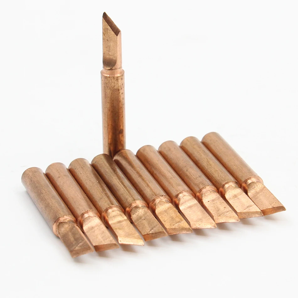 10PCS/LOT 900M T K copper soldering iron tip Lead free