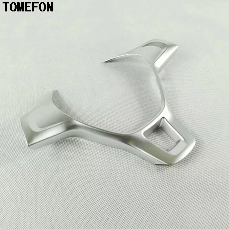 TOMEFON ABS Chrome Matte For Volkswagen VW Golf 6 Golf 7 GTI MK7 Polo 2014 2015 Steering Wheel Decorative Interior Mouldings