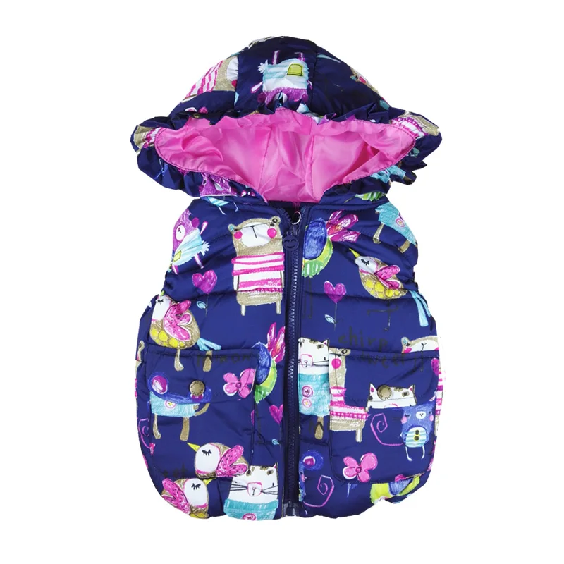 New Autumn winter Girls Vests Children's Cotton Warm Vest Baby Girls