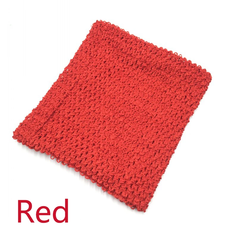 Red 20x20 см, 8 дюймов, юбка-пачка с подкладкой, мягкая, вязаная крючком, для девочек, ручная работа, эластичная, обернутая грудь, для девочек, юбка, платье, аксессуары, подарки - Цвет: Red