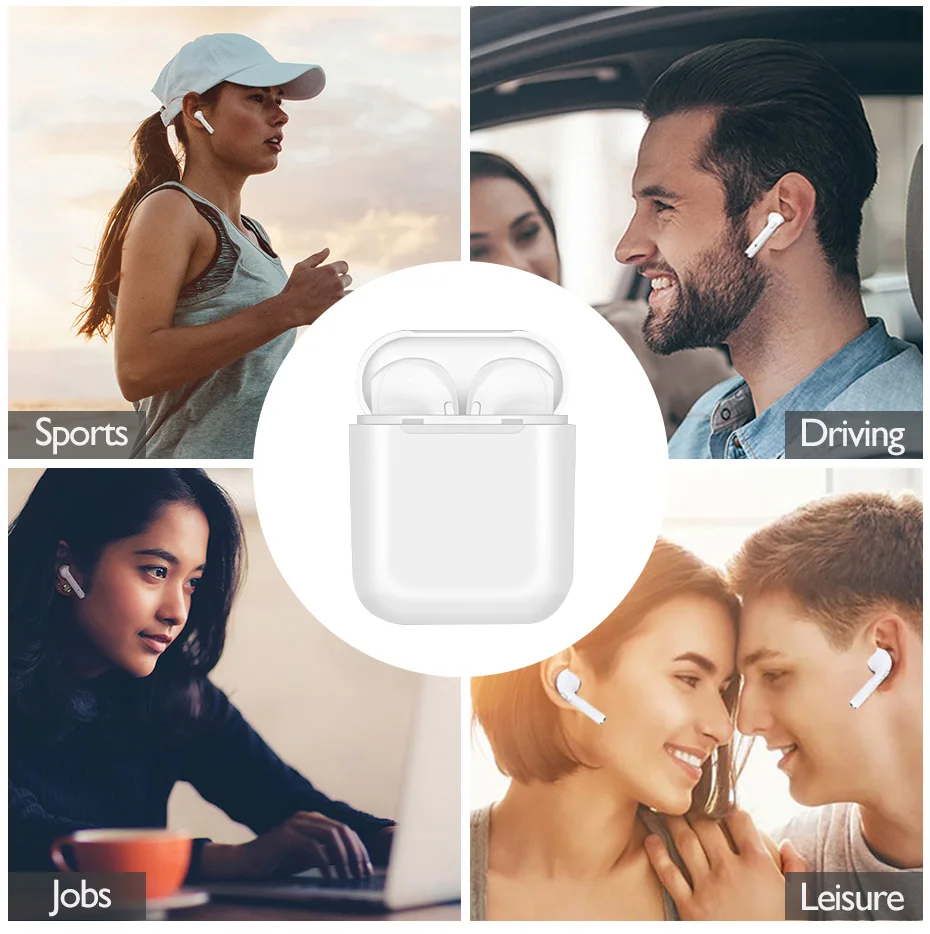 i9 Bluetooth Earphones Headphones Stereo Earbuds Wireless Headset Tws Sport Headphone With Charging Box Mic For All Smart Phone (9)