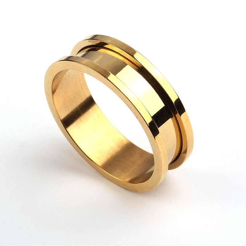 

18k Gold Stainless Steel Jewelry Titanium Ear Taper Ear Tunnel Body Jewelry for Women Men 1pair