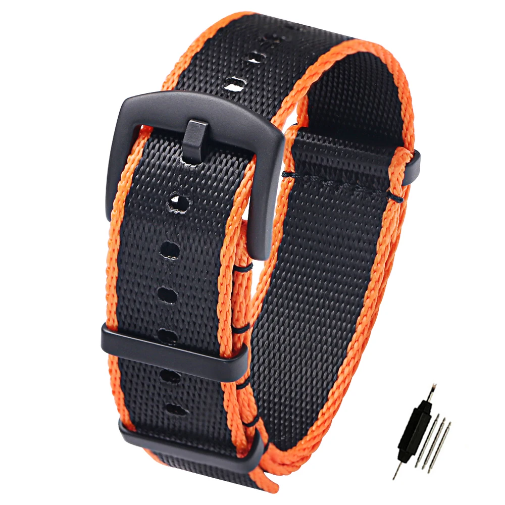 20mm 22mm Seat Belt Nylon NATO Zulu Strap Military G10 Watch Band Watch