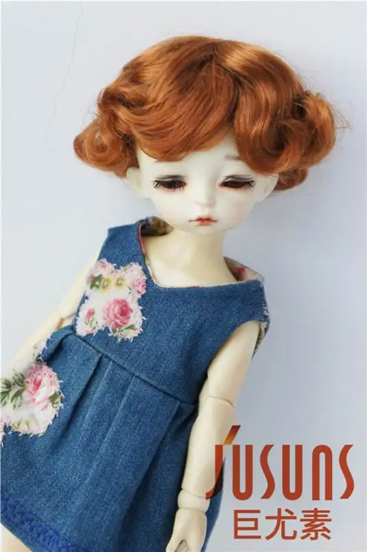 JD369 1/6 YOSD парики для шарнирных кукол модный кудрявый парик 6-7 дюймов BJD синтетический, мохеровый, для куклы парики аксессуары для кукол