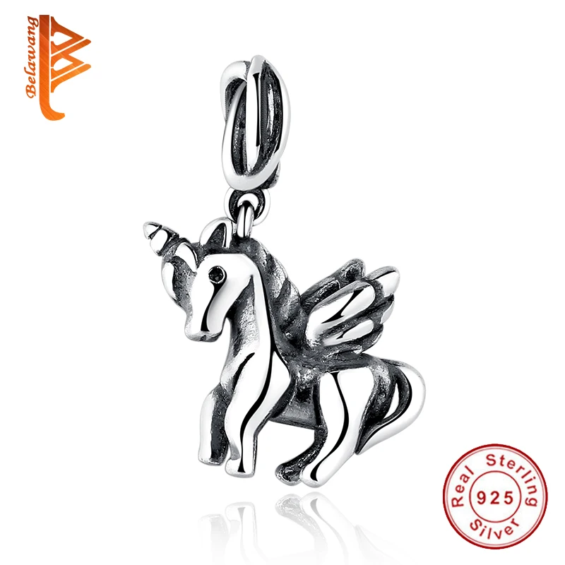

100% 925 Sterling Silver Free Spirit Horse Animal Beads Charm Fit Original Bracelet Pendant DIY Jewelry berloques