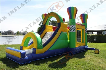 

Outdoor Activity hot sale inflatable balloon bouncy slide double slide inflatable bouncy combo
