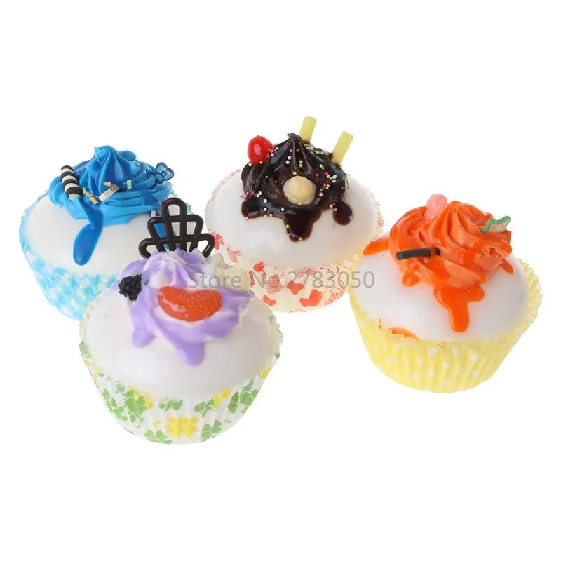 

1Pc Realistic Fake Cake Cupcake Model Cup Display Photography Props Toys Crafts Home Party Cake Shop Artificial Decorations