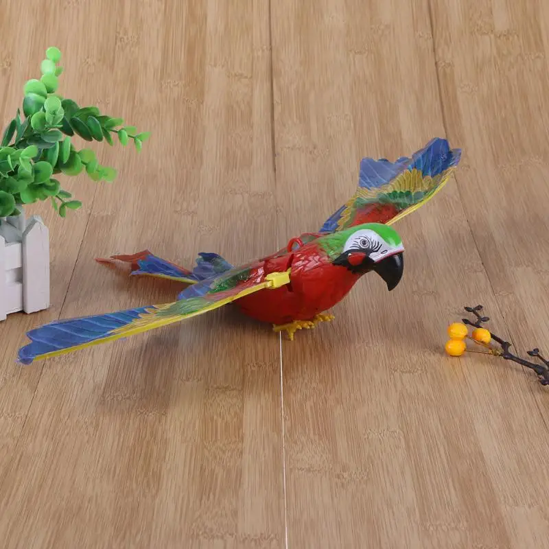 Детские забавные игрушки вызова распространения крыло Электрический повесить попугай игрушки Для детей классический Игрушечные лошадки