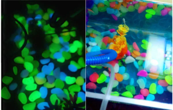 Colorful Artificial Luminous Stones 50pcs Garden Pebbles - 21