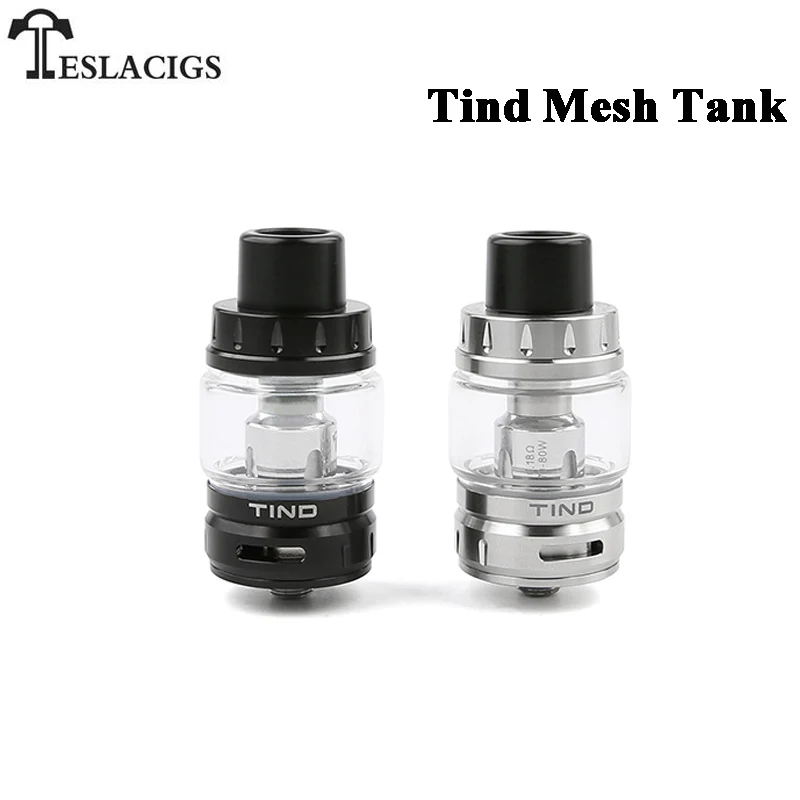 

Original Teslacigs Tind Mesh Tank 4.5ml tesla Atomizer with TS-X3 Coil Support E Cigarette Tesla P226 Mod Vape Vaper