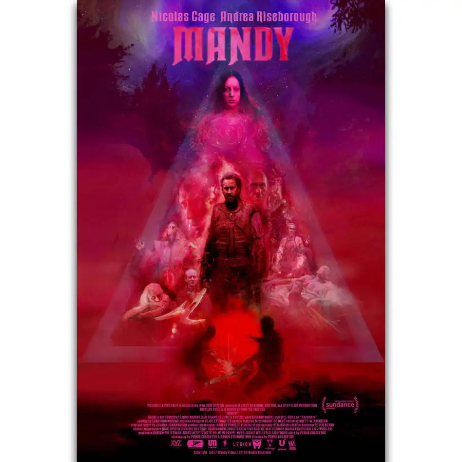 S2111 Мэнди 2018 новый фильм Николас Кейдж актер настенная живопись Печать На