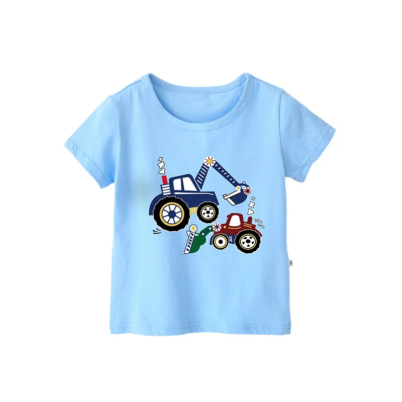 VIDMID/Детская футболка с героями мультфильмов для мальчиков, футболки, топы, одежда для детей, летние футболки с короткими рукавами, топы для мальчиков, одежда 4018 41
