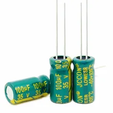 1000 шт.~ 200 шт./лот 35V100UF 100 мкФ 35В высокочастотное низкое сопротивление электролитические конденсаторы размером: 6*12 лучшее качество; Новинка; оригинальная Зап