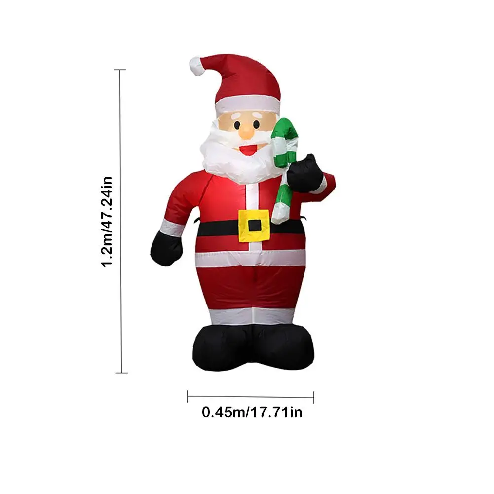 TOPATY 150 см Открытый надувной Санта-Клаус светодиодный световая фигура игрушки сад ярд рождественские Новогодние украшения США ЕС Plug