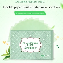 100Pcs/Pack Professional Green Tea Mild Comfortable Oil Absorbing Paper Soft Blotting Skin Care Facial Clean Face Make Up Tools
