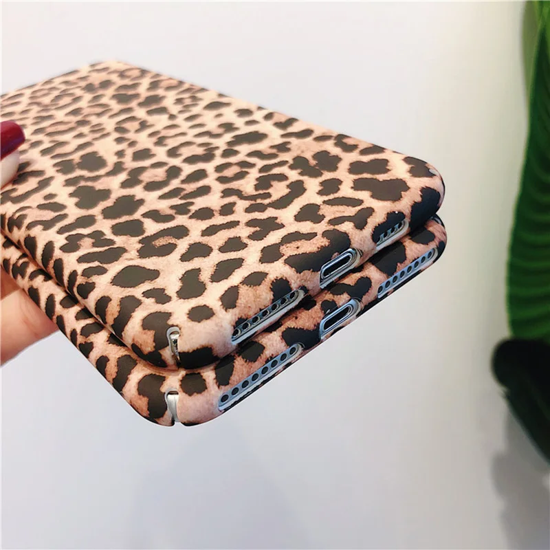 KIPX1097Z_3_JONSNOW Leopard Pattern Hard Case for iPhone 7 8 Plus 6S 6 Plus XS XR XS Max Phone Cases Fashion All-inclusive Protect PC Cover Capa