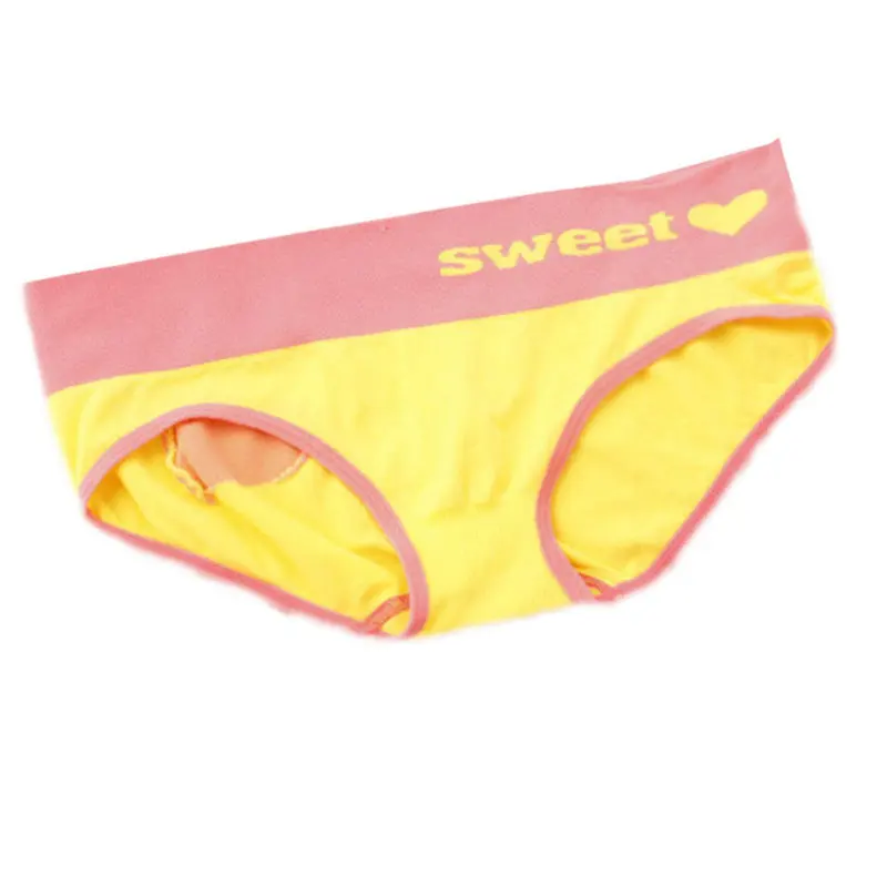 Heart Pattern Seamless Briefs Women Underwear Panties Knickers SEXY