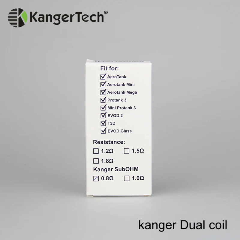 50 шт./лот двухканальные катушки для Aero Protank 3 EMOW Genitank распылитель 1.0ohm 1,2 катушка kangertech извилистый е сигалреты