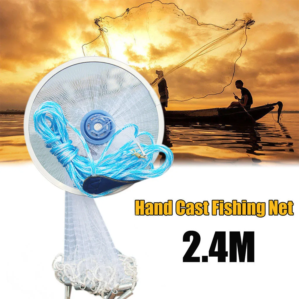 

High Quality 100% Magic Fishing Net Finefish Aluminum Ring American Catch Fish Network 30