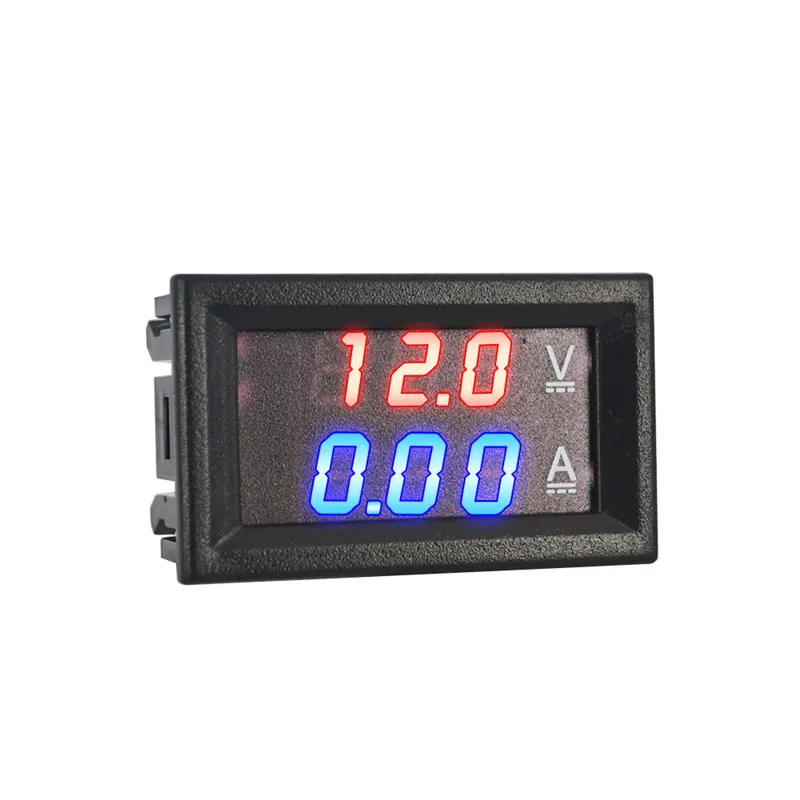Digital Car Voltmeter Ammeter High Accuracy DC 100V 10A Motorcycle Voltage Indicator Tester Current Meter Replace USB Tester 12V