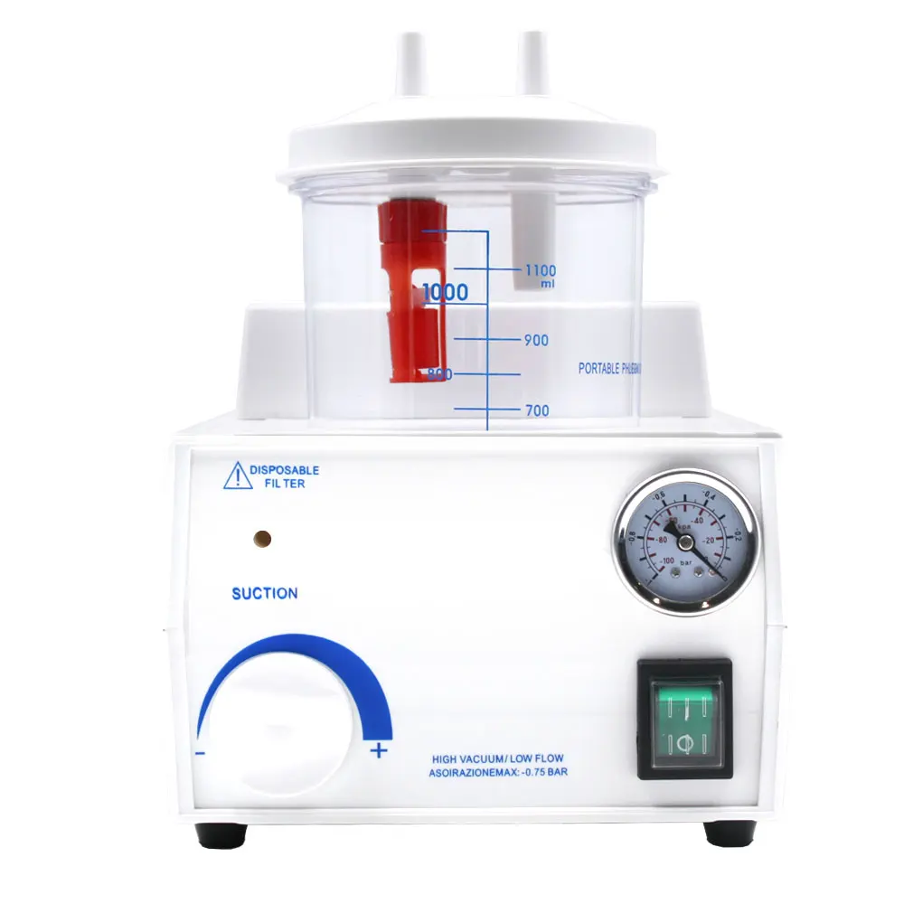 FDA CE Portable Dental Medical Emergency Vacuum Phlegm Suction Unit