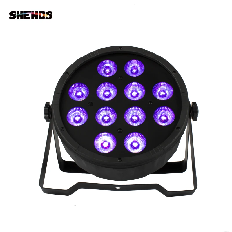 Быстрая доставка светодиодный плоский светильник Par 12x12W RGBW 4 в 1 DMX512 сценический