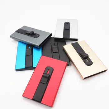 

aluminum alloy bank card, credit card box, anti-theft, anti brush, credit card package, RFID anti degaussing business card box.