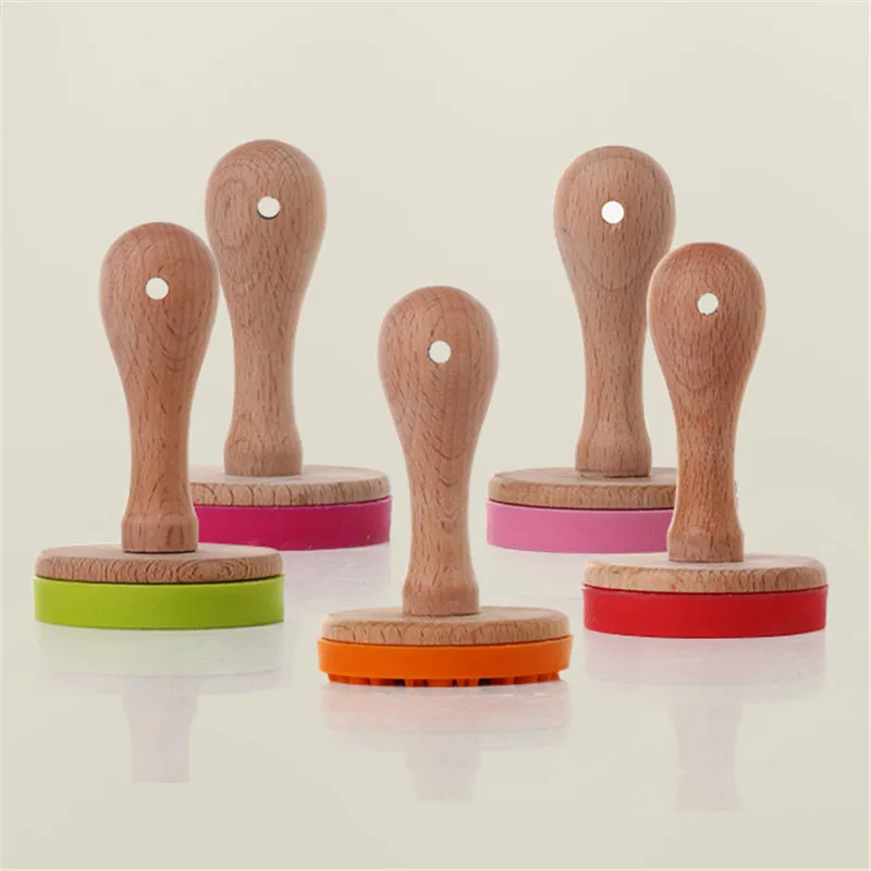 1PC Silicone DIY Cookie Stamps Fondant Cake Mold Biscuit Embossing Tools Cutters Sugar craft Tool Christmas Cake Decorating
