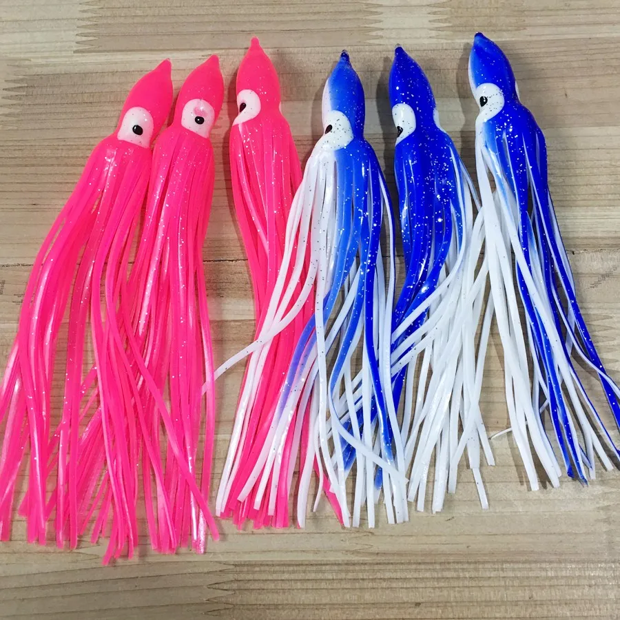 Octopus Lure Sea Fishing Lure Trolling Lure Fishing Tackle Tuna Lure Resin head with bait blazer double skirtad