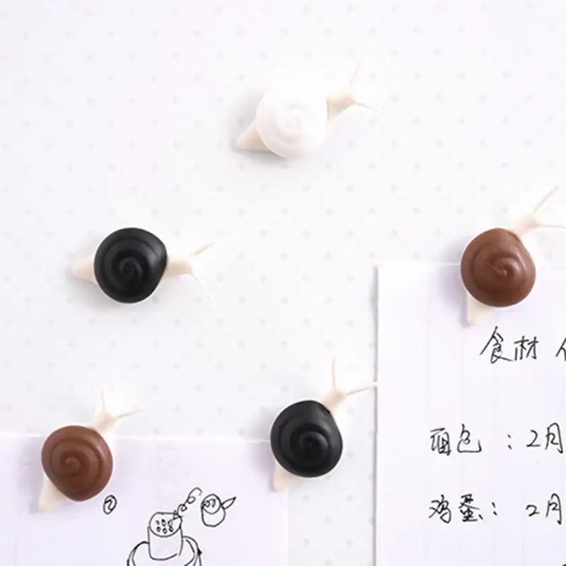 

5pcs 3D Cartoon Snail Shape Refrigerator Fridge Magnet Stickers Notes Message Holder Home Decor Portable