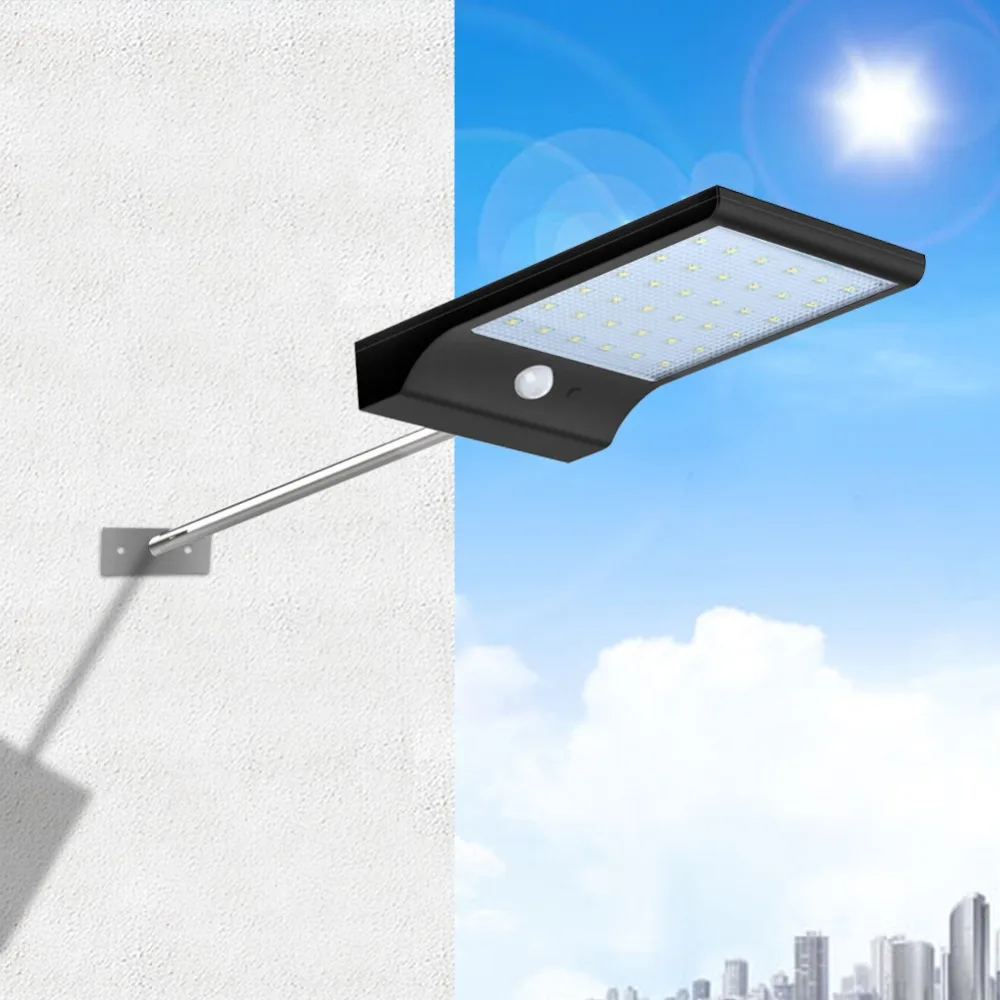 

36 LED Solar Power Panel Light PIR Motion Sensor Lamps Security Garden Light Outdoor Pathway Street Waterproof Wall Lights