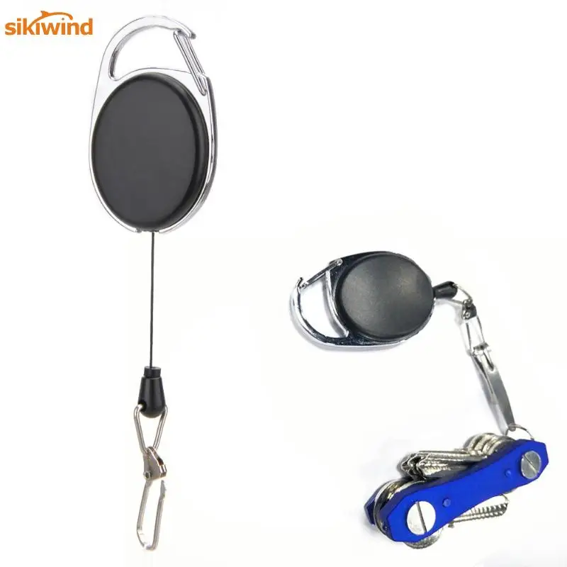 

Outdoor Telescopic Wire Rope Key Burglar Keychain EDC Retractable Chain Return Key Ring Holder Connector Fishing Tool pesca