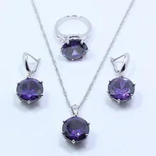 Запад Стиль романтический циркон серебро 925 Цвет Ювелирные наборы для Для женщин кольцо Размеры 6#7#8#9#10# и подарочной коробке t68