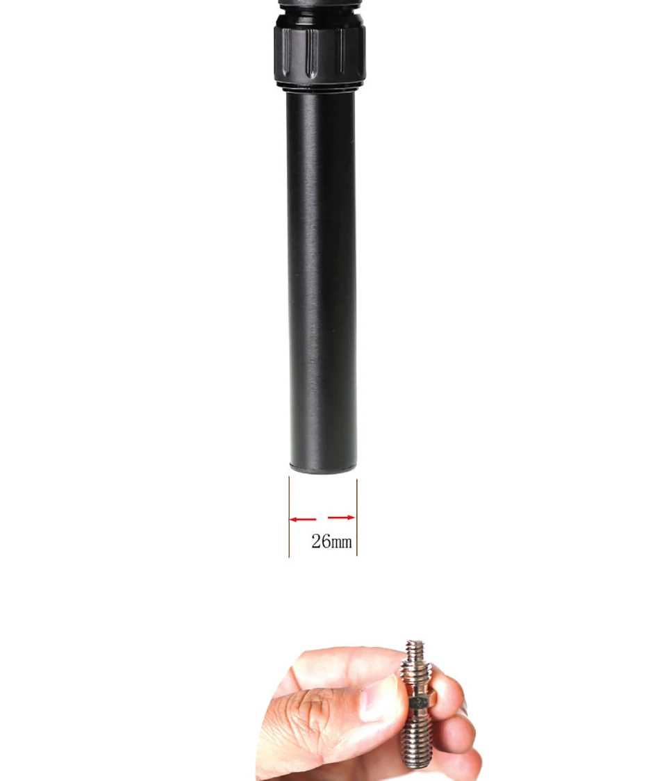 XILETU XM-263A, Профессиональная Алюминиевая удлинительная штанга, палка 1/4 ''3/8 для резьбового стабилизатора, монопод, штатив с центральной осью